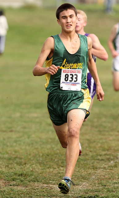 2010NCSXC BD1-2092.JPG - 2010 North Coast Section Cross Country Championships, Hayward High School, Hayward, California